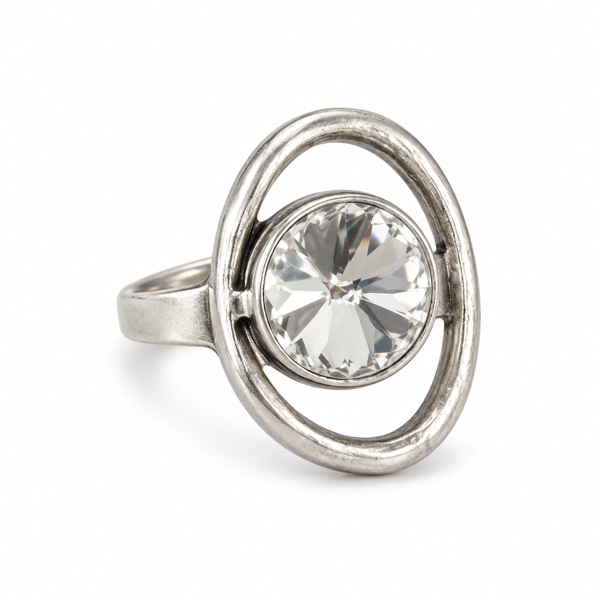 Circle Antik Crystal Yüzük