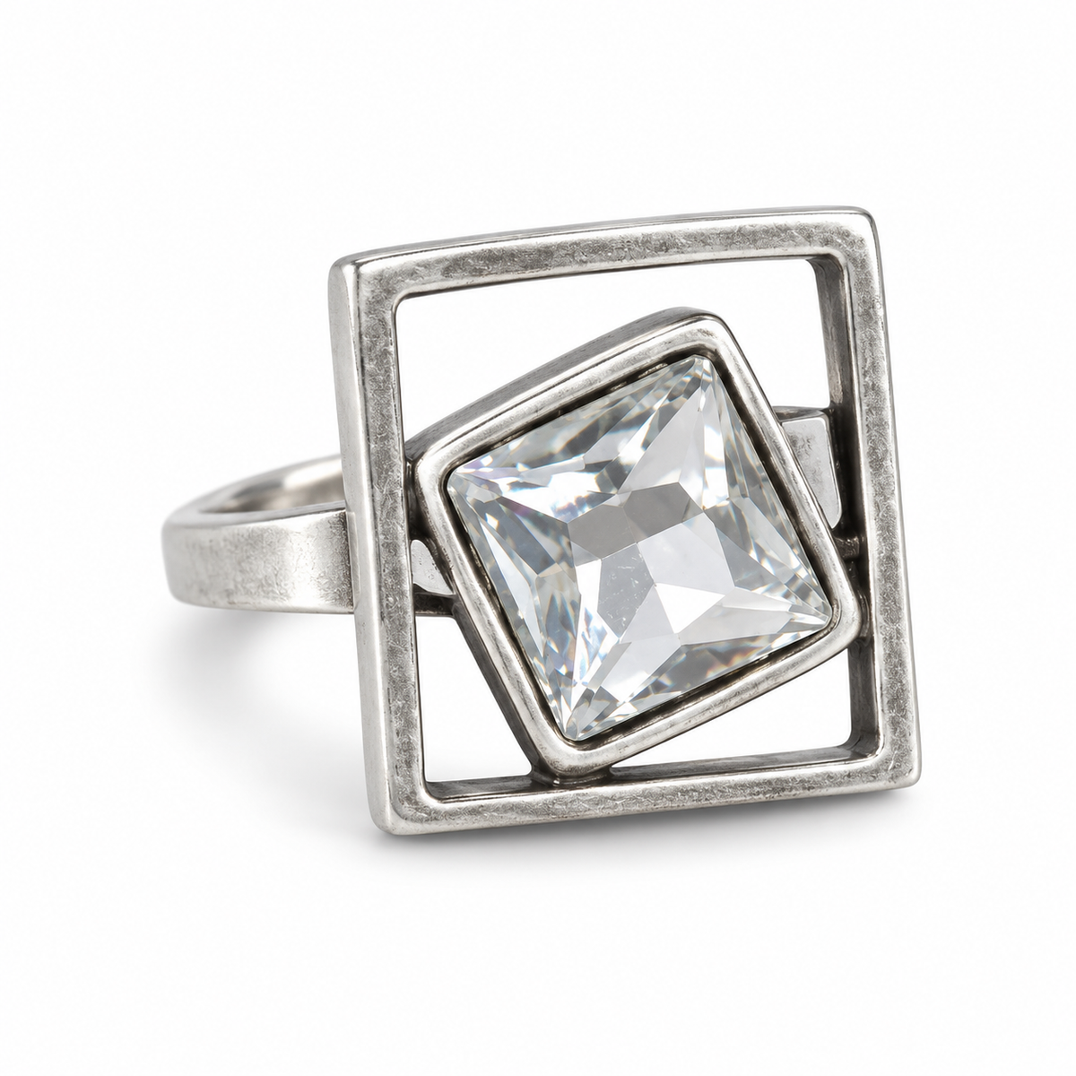 Frame Antik Crystal Yüzük