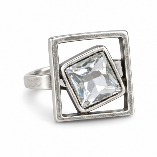 Frame Antik Crystal Yüzük