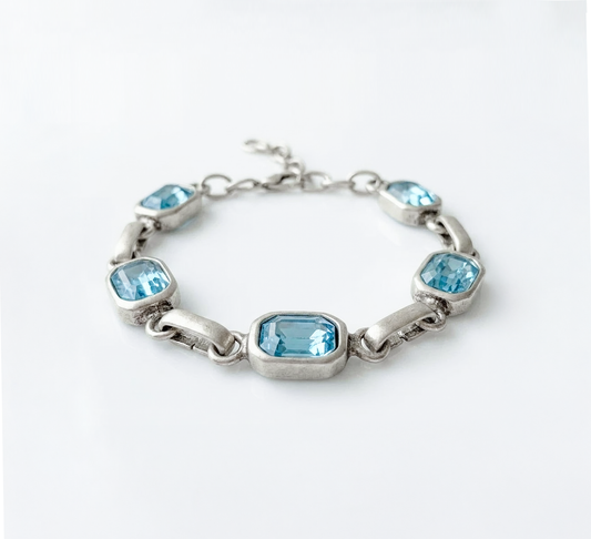 Senna Crystal Aqua Bileklik