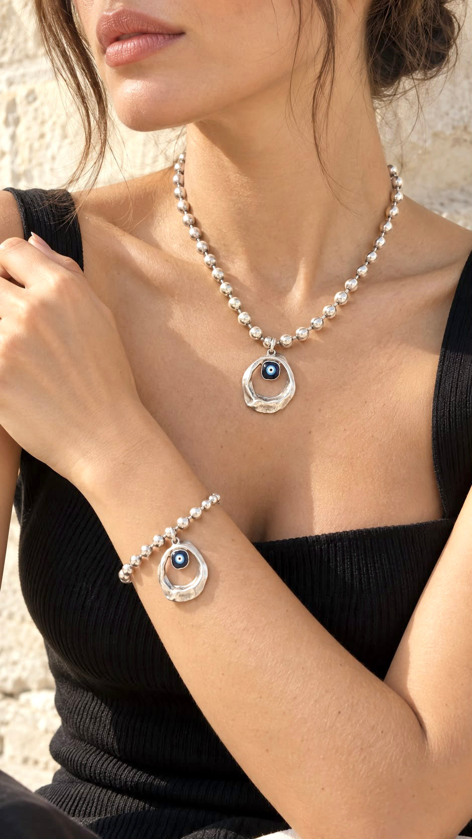 Azure Antik Kolye Bileklik Set