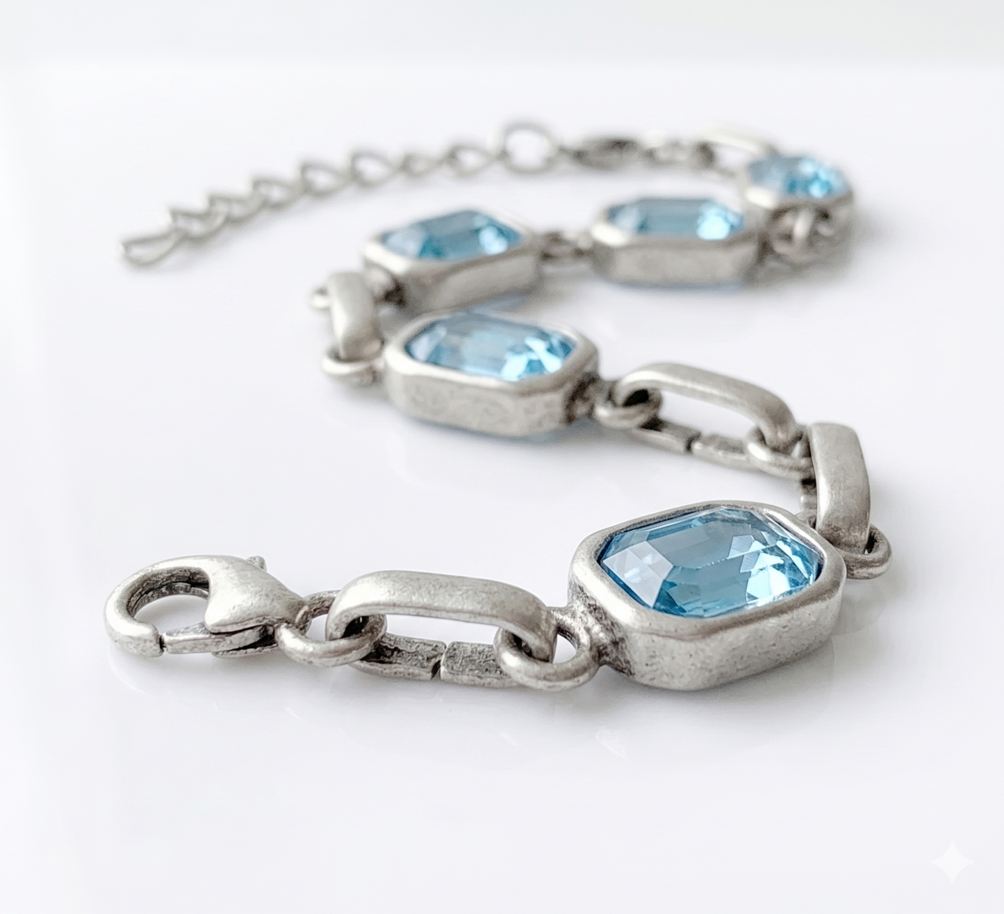 Senna Crystal Aqua Bileklik