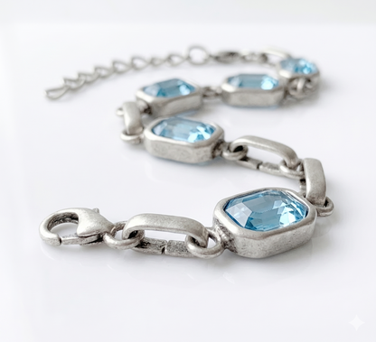 Senna Crystal Aqua Bileklik